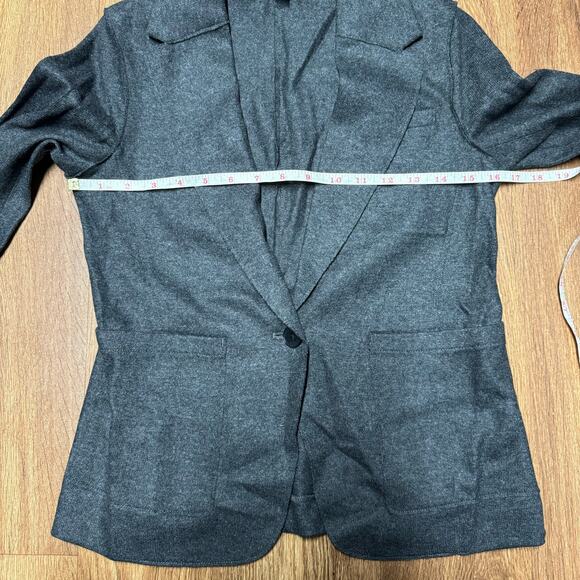 Banana Republic Gray Wool Unstructured Blazer Jacket Size 2P Petite Career - Picture 7 of 8